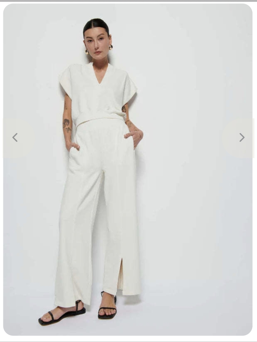 Nation LTD Lincoln Pant- Porcelain